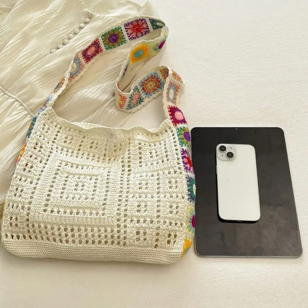 Bohemian Style Crochet Bag - Picture 2 of 6